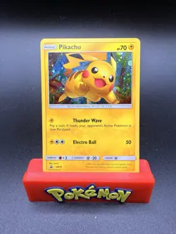 Pikachu SM76: Sun and Moon Black Star Promo NM TCG Pokemon Pikachu 0425#62 - Image 1