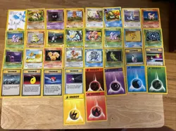 Pokemon lot Original Base Set 36 different cards Y0197 - Image 1