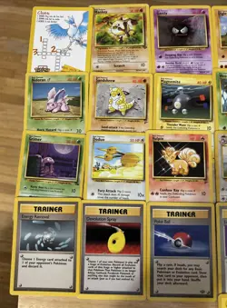 Pokemon lot Original Base Set 36 different cards Y0197 - Image 2