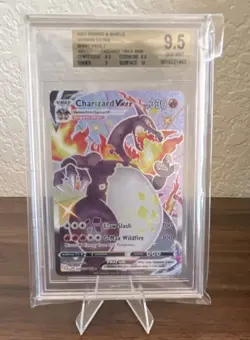 Pokemon Charizard VMAX Shining Fates Shiny Vault Beckett 9.5 Full Art - Image 1