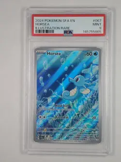 Horsea 067/064 Illustration Rare SV: Shrouded Fable PSA 9 2024 English Pokemon - Image 1
