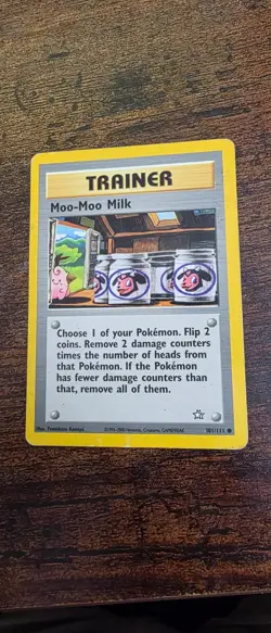 Moo-Moo Milk 101/111 Common Neo Genesis Pokemon Moderately Played - Image 1