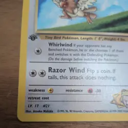 Lt. Surge's Spearow 83/132 Common Gym Heroes Pokemon 1st Edition - Image 4