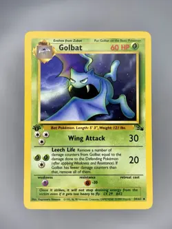 Golbat 1st Edition 34/62 Fossil NM - Pokemon TCG Card Uncommon - Image 1