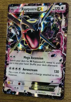 Pokemon TCG Rayquaza EX XY69 - Shiny Black Star Promo 2015 - HP/DMG - Image 1