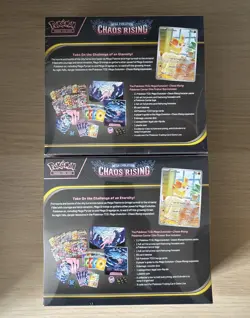 RESERVED 2 x Pokemon TCG Chaos Rising Pokemon Center ETB NEW FACTORY SEALED - Image 2