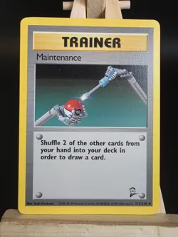 Maintenance 112/130 Uncommon Base Set 2 Pokemon NM - Image 1