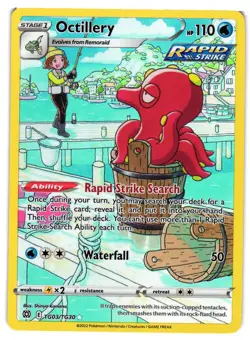 Pokemon TCG Octillery Sword & Shield: Brilliant Stars TG03/TG30 Holo LP - Image 1