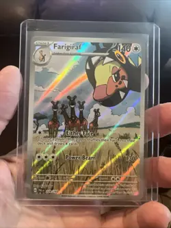 Pokemon TCG Farigiraf Paldea Evolved Holo Card 228/193 Illustration Rare - Image 1