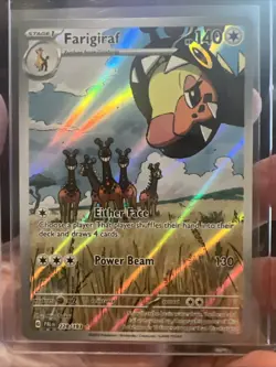 Pokemon TCG Farigiraf Paldea Evolved Holo Card 228/193 Illustration Rare - Image 2