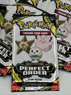 Lot of 19 Pokemon Fun Mega Evolution Perfect Order Fun Packs - Image 2