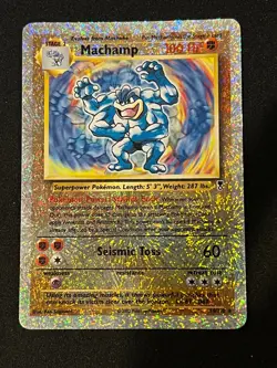 Machamp 15/110 Legendary Collection Reverse Holo Rare Pokemon Card HP/Creases - Image 1