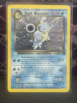 Pokemon TCG Dark Blastoise 3/82 Team Rocket Holo Rare English Unlimited - Image 1