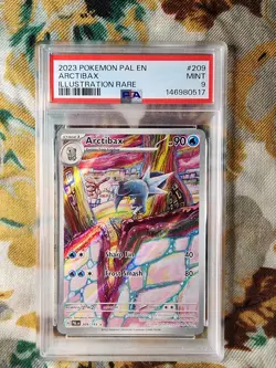Pokemon TCG Arctibax Illustration Rare Card 209/193 Sv02: Paldea Evolved PSA 9 - Image 1