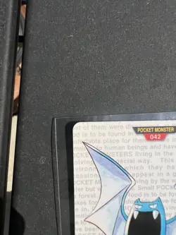1996 Bandai Carddass Golbat #42 Pokemon Card Vintage Japanese Grading Contender - Image 2