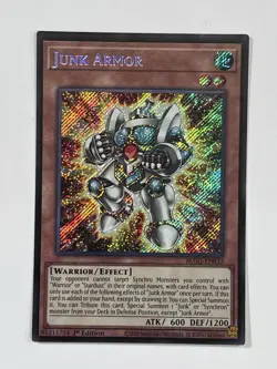 YuGiOh! TCG || Junk Armor - BLGG-EN032 - Secret Rare - Image 1