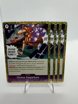 4x Divine Departure OP13-076 Rare Carrying On His Will One Piece NM Playset - Image 1