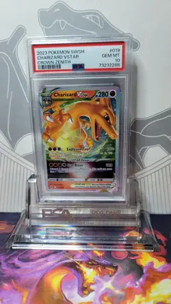 CHARIZARD VSTAR 019/159 PSA 10 Crown Zenith Pokemon TCG Holo Ultra Rare Gem Mint - Image 1