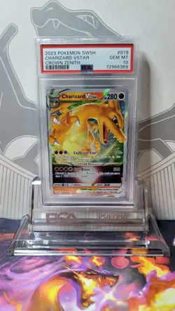CHARIZARD VSTAR 019/159 PSA 10 Crown Zenith Pokemon TCG Holo Ultra Rare Gem Mint - Image 5