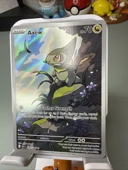 Pokemon Axew Illustration Rare 145/086 2025 Scarlet & Violet Black Bolt NM - Image 2