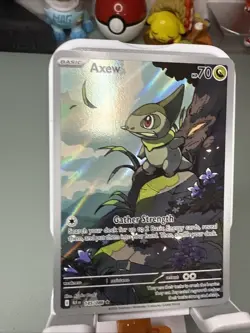 Pokemon Axew Illustration Rare 145/086 2025 Scarlet & Violet Black Bolt NM - Image 3