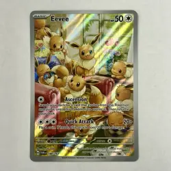 Pokemon TCG SV Twilight Masquerade Eevee 188/167 Illustration Rare Mint - Image 1