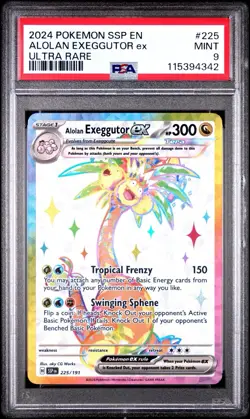 2024 Pokemon Ssp Alolan Exeggutor Ultra Rare PSA 9 - Image 1