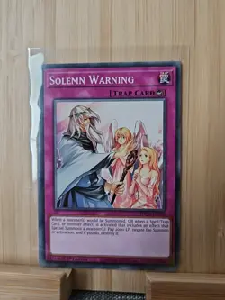 Solemn Warning SDCH-EN036 Common 1st Edition YuGiOh - Image 1