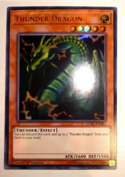 Thunder Dragon Yu-Gi-Oh! LCKC-EN067 1st Ultra Rare - Image 1
