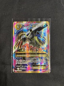 Pokemon M Blastoise EX Card 102/108 XY Evolutions Full Art Near Mint Condition - Image 1