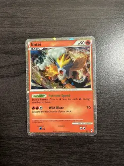 Entei SL3 Call of Legends COL Pokemon Card Holo Foil Secret Rare LP - Image 5