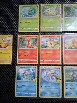 Pokemon 25th Anniversary 2021 McDonald’s Complete Non Holo Promo Card Set 1-25 - Image 3
