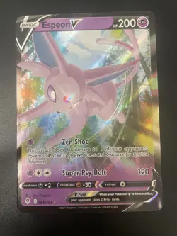 Espeon V 064/203 Pokemon TCG - Evolving Skies Sword & Shield Ultra Rare Card - Image 1