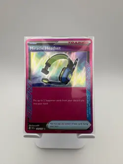Pokemon TCG, Miracle Headset 183/191 - Surging Sparks - Ace Spec Trainer Card - Image 1