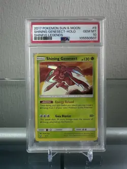 Shining Genesect 9/73 PSA 10 Shining Legends Pokemon Card - Image 1