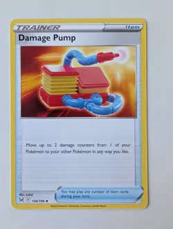Pokemon Lost Origin Damage Pump Uncommon Trainer Card 156/196 NM - Image 1