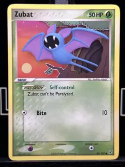 Zubat 83/107 2005 EX Deoxys Pokemon Card TCG Nintendo Regular - LP - Image 3