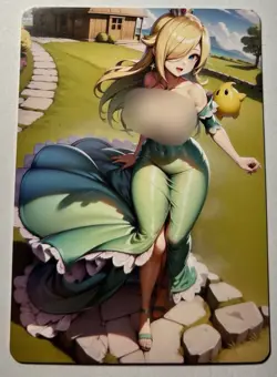 SEXY HEROINE WAIFU Rosalina MARIO ACG PREMIUM HOLOFOIL CARD NM - Image 2