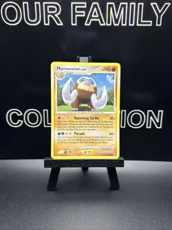 Pokemon TCG Mamoswine Stormfront 21/100 Regular Rare Played Card LP - Image 1