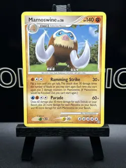 Pokemon TCG Mamoswine Stormfront 21/100 Regular Rare Played Card LP - Image 2