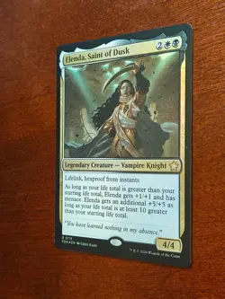 MTG Elenda, Saint of Dusk Foundations Card #0119 Foil Rare - Image 2