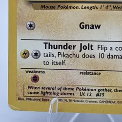 Pikachu 87/130 - Common - Base Set 2 - Vintage WOTC Pokemon Card - LP - Image 4