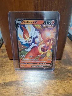 Cinderace V Single Strike Pokemon Card 210 HP #015/192 - Image 1
