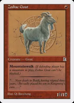 Zodiac Goat Portal Three Kingdoms PLD Red Common MAGIC MTG CARD ABUGames - Image 1