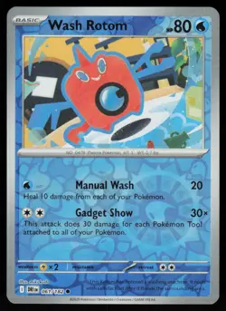Wash Rotom 061/182 Common Destined Rivals Pokemon Reverse Holo Near Mint - Image 1