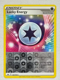 Lucky Energy 158/198 Uncommon Chilling Reign Pokemon Reverse Holo Near Mint - Image 1