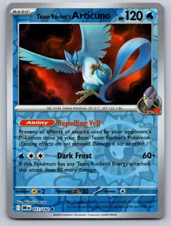 Team Rocket's Articuno 051/182 Rare Destined Rivals Pokemon Reverse Holo NM - Image 1