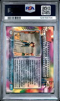 POKEMON TOPPS THE FUTURE LOOKS BRIGHT MEW MOVIE EDITION PSA 8 - Image 2