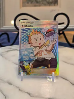 Pokemon TCG Sophocles (Full Art) 146/147 Sm-Burning Shadows Holo LP - Image 1