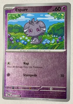 Pokemon TCG: Espurr 033/088 C 2026 Perfect Order ME03:POR Reverse Holo - Image 3